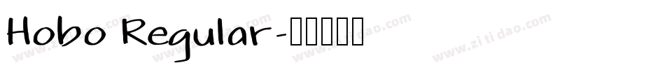 Hobo Regular字体转换